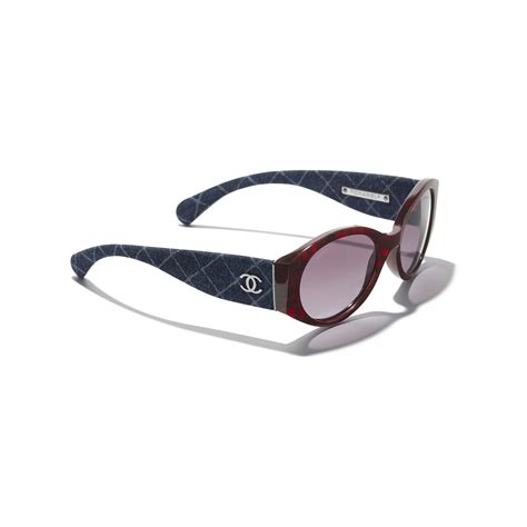 chanel oval sunglasses 2019|Chanel 2019 Denim Oval Sunglasses .